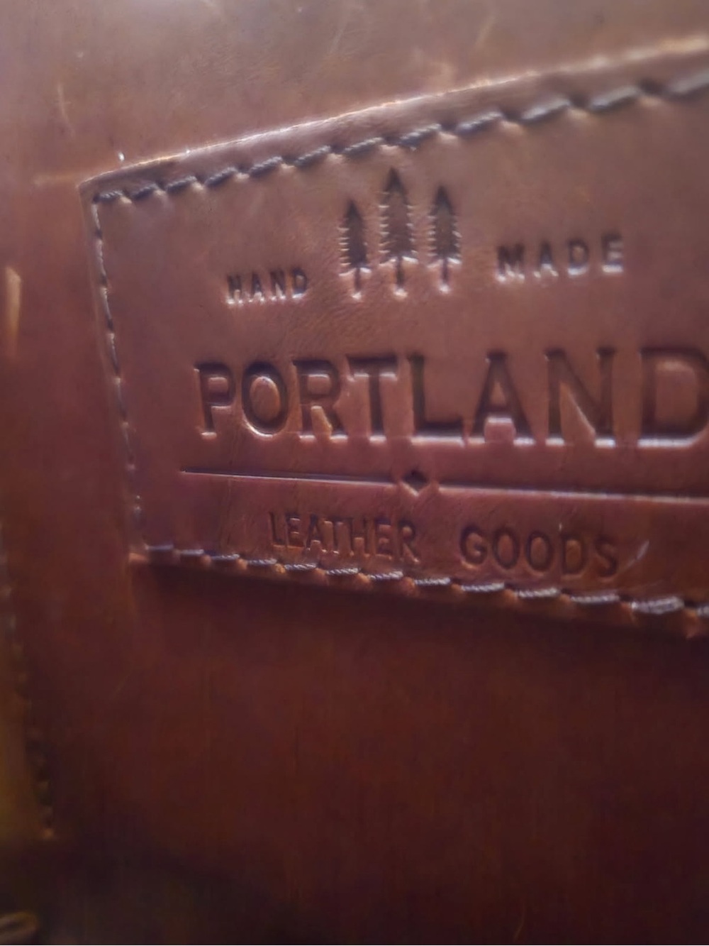 Portland Leather Chestnut Brown Men's Leather Briefcase